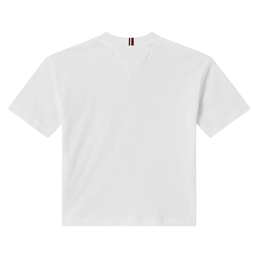 T-shirt manica corta con bandierina ricamata da bambino Tommy Hilfiger | THKB0KB09601YBR
